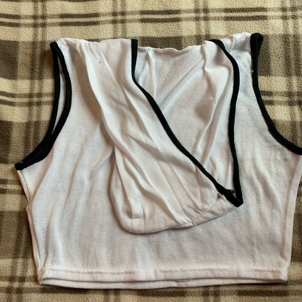 White crop top
